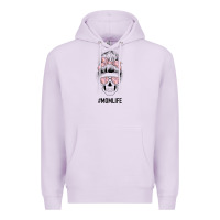 Lilac Pink Flower Mom Skull Premium Hoodie - Bettercallsaul