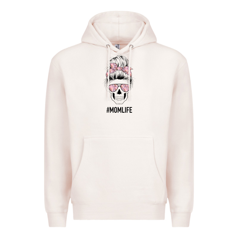 Pink Flower Mom Skull Premium Hoodie by Bettercallsaul | Teevron