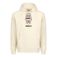 Sandshell Pink Flower Mom Skull Premium Hoodie - Bettercallsaul