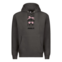 Smoke Pink Flower Mom Skull Premium Hoodie - Bettercallsaul