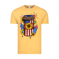 Vintage Mustard 4th of july coffee cup Vintage Tee - JahusDesignShop