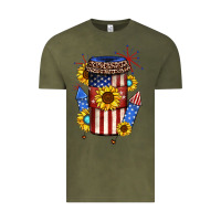 Vintage Olive 4th of july coffee cup Vintage Tee - JahusDesignShop