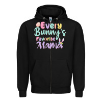 Black every bunny's favorite mama Zipper Hoodie - MaliasSmallBusiness