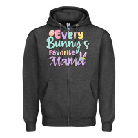 Charcoal Heather every bunny's favorite mama Zipper Hoodie - MaliasSmallBusiness