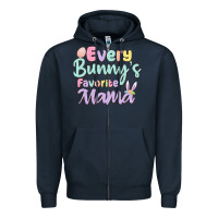 Navy every bunny's favorite mama Zipper Hoodie - MaliasSmallBusiness
