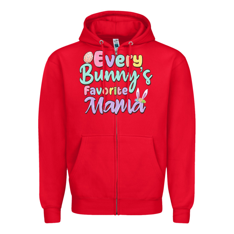 Every Bunny's Favorite Mama Zipper Hoodie by MaliasSmallBusiness | Teevron