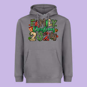Family Christmas 2024 Heavyweight Hoodie Designed By Maliassmallbusiness