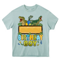 Arona customized dinosaur birthday boy Heavy Core Tee - MaliasSmallBusiness