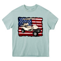 Arona golf cart american flag Heavy Core Tee - Artiststas