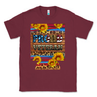 Burgundy proud veteran  12 oz regular can cooler Classic Tee - Artiststas