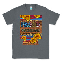 Charcoal Heather proud veteran  12 oz regular can cooler Classic Tee - Artiststas
