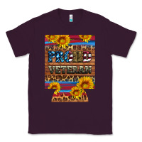 Plum proud veteran  12 oz regular can cooler Classic Tee - Artiststas