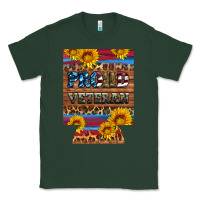 Sports Green proud veteran  12 oz regular can cooler Classic Tee - Artiststas