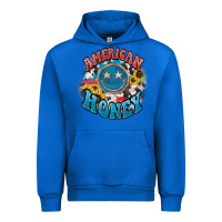 Cobalt American honey smiley Urban Hoodie - HowdyJamesFarm