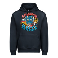 Navy American honey smiley Urban Hoodie - HowdyJamesFarm