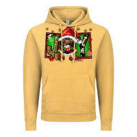 Vintage Mustard joy afro santa gnomes Vintage Hoodie - FaDigitalArtStudio