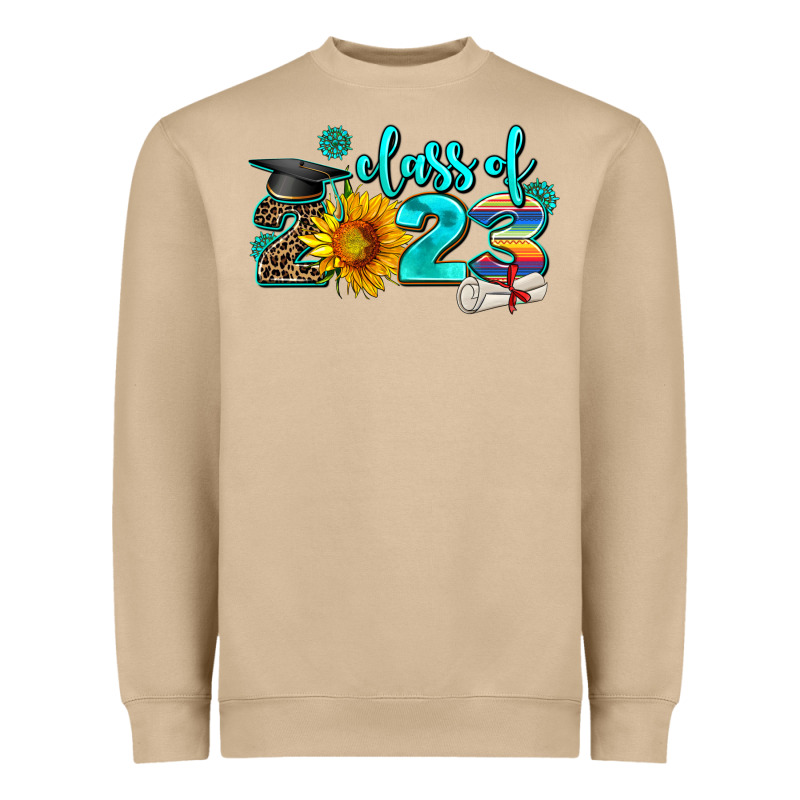 Western Sunflower Class Of 2023 Heavyweight Sweatshirt by AdoDesignShop | Teevron