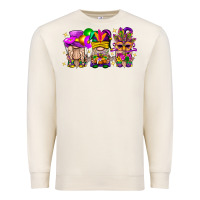 Sandshell Mardi Gras Gnomies Cakes Flowers And Balloon Premium Sweatshirt - BundleAndBundleShop