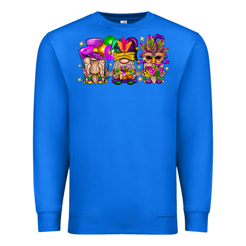 Mardi Gras Gnomies Cakes Flowers And Balloon Premium Sweatshirt by BundleAndBundleShop | Teevron