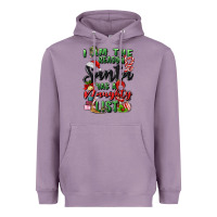 Lavender i am the reason santa has a naughty list Heavyweight Hoodie - MaliasSmallBusiness
