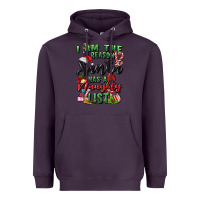 Plum i am the reason santa has a naughty list Heavyweight Hoodie - MaliasSmallBusiness