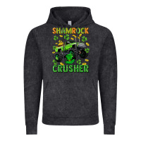 Vintage Black st patricks shamrock crusher Vintage Hoodie - Neo Western