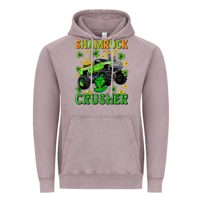 St Patricks Shamrock Crusher Vintage Hoodie by Neo Western | Teevron