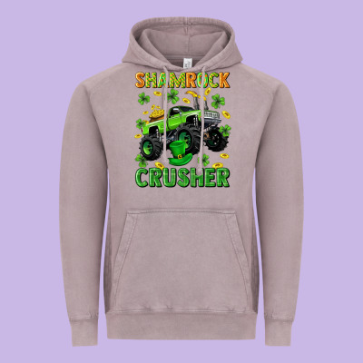 St Patricks Shamrock Crusher Vintage Hoodie Designed By Neo Western