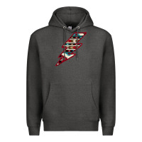Charcoal Heather Western Aztec Pattern Lightning Premium Hoodie - Bettercallsaul