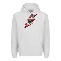Dove Grey Western Aztec Pattern Lightning Premium Hoodie - Bettercallsaul