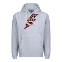 Heather Grey Western Aztec Pattern Lightning Premium Hoodie - Bettercallsaul