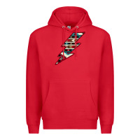 Red Western Aztec Pattern Lightning Premium Hoodie - Bettercallsaul
