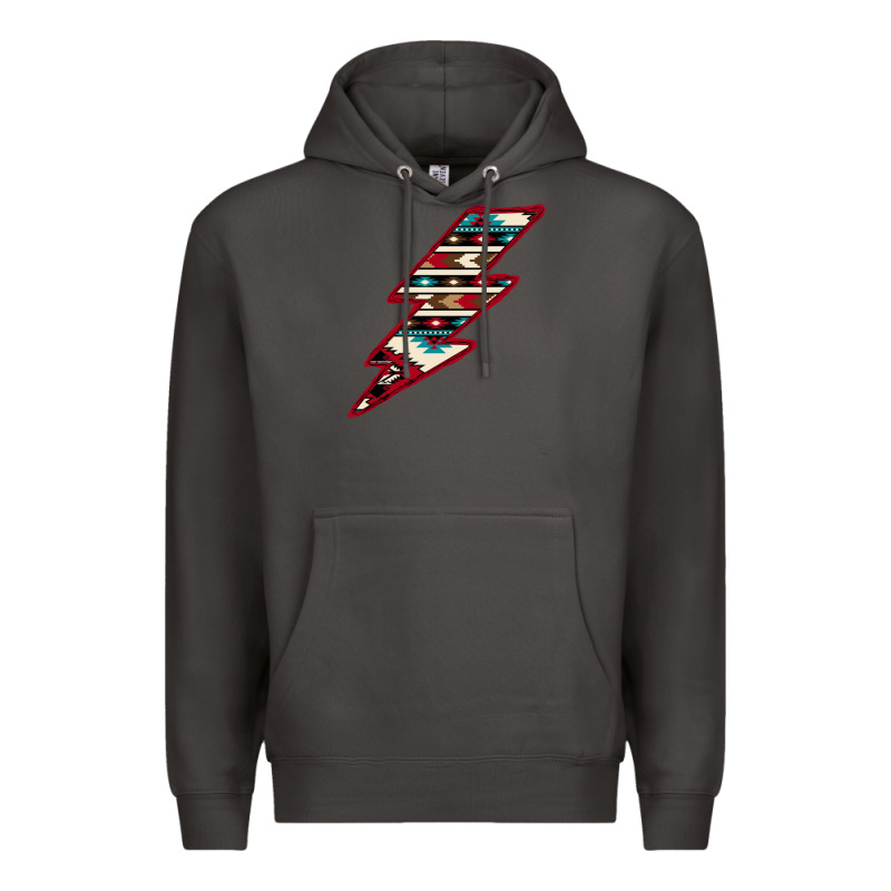 Western Aztec Pattern Lightning Premium Hoodie by Bettercallsaul | Teevron