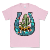 Bubblegum Pink cactus horseshoe Classic Tee - JahusDesignShop