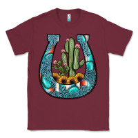 Burgundy cactus horseshoe Classic Tee - JahusDesignShop
