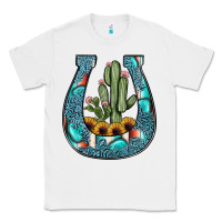White cactus horseshoe Classic Tee - JahusDesignShop