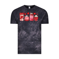 Cloud Black valentines day coffee Vintage Tee - JahusDesignShop