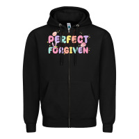 Black not perfect just forgiven Zipper Hoodie - MaliasSmallBusiness