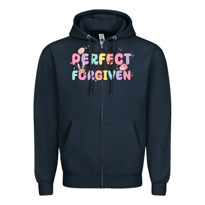 Not Perfect Just Forgiven Zipper Hoodie by MaliasSmallBusiness | Teevron