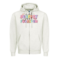 Oatmeal Heather not perfect just forgiven Zipper Hoodie - MaliasSmallBusiness
