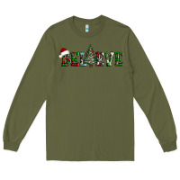 Army Green believe Christmas tree Long Sleeve Tee - AdoDesignShop