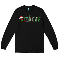 Black believe Christmas tree Long Sleeve Tee - AdoDesignShop