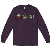 Plum believe Christmas tree Long Sleeve Tee - AdoDesignShop