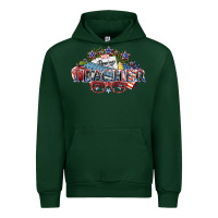 Forest Green American Teacher 4th of july Urban Hoodie - HowdyJamesFarm
