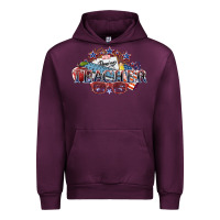 Mauve Wine American Teacher 4th of july Urban Hoodie - HowdyJamesFarm