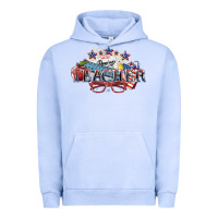 Pigment Grape Ice American Teacher 4th of july Urban Hoodie - HowdyJamesFarm