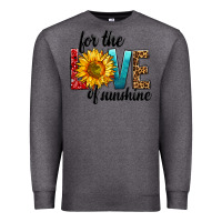 Charcoal Heather For The Love Of Sunshine Premium Sweatshirt - BundleAndBundleShop