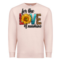 Pale Pink For The Love Of Sunshine Premium Sweatshirt - BundleAndBundleShop
