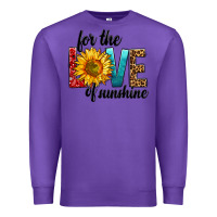 Purple For The Love Of Sunshine Premium Sweatshirt - BundleAndBundleShop