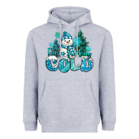 Heather Grey im so freaking cold snowman Heavyweight Hoodie - MaliasSmallBusiness